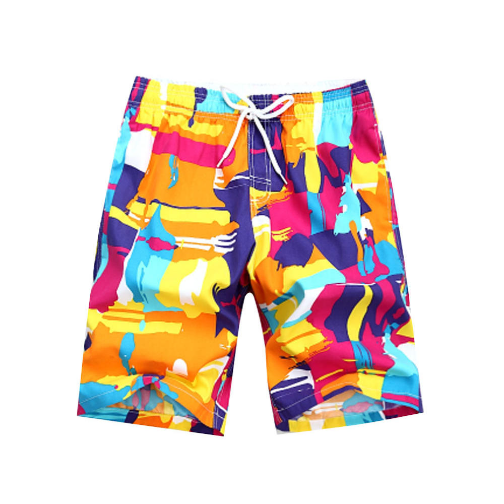 Panda Superstore Colorful Summer Swim Short for Men, 2XL