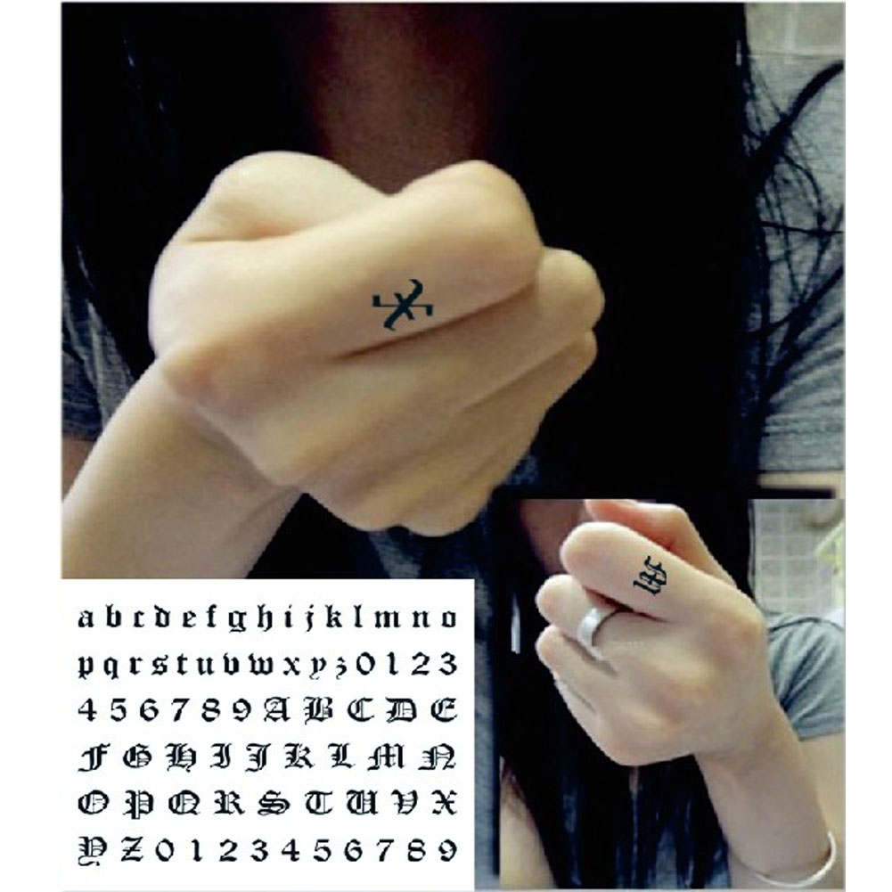 Panda Superstore Set Of 3 Cool Gothic Letters Diy Name Body Tattoo Stickers Fake Tattoos Designs Panda Superstore Set Of 3 Cool Gothic Letters Diy Name Body Tattoo Stickers Fake Tattoos Designs