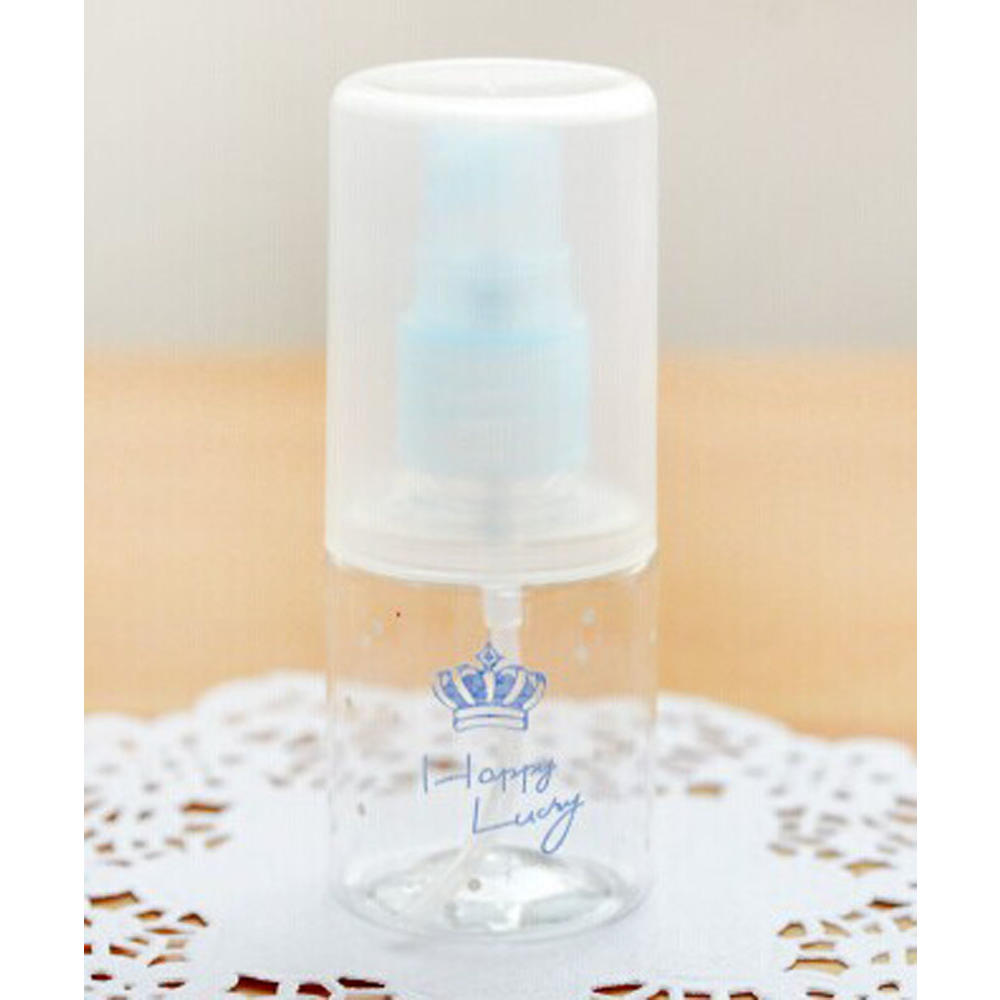 Panda Superstore Set Of 3 Blue Crown Refillable Spray Bottles (30ML)/Transparent Color