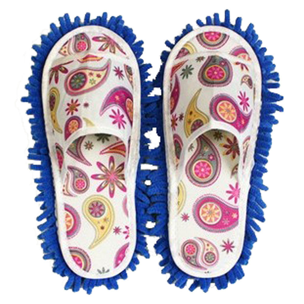 Panda Superstore Deep Blue Open Toes Microfiber (Women) Magic Cleaning Slippers