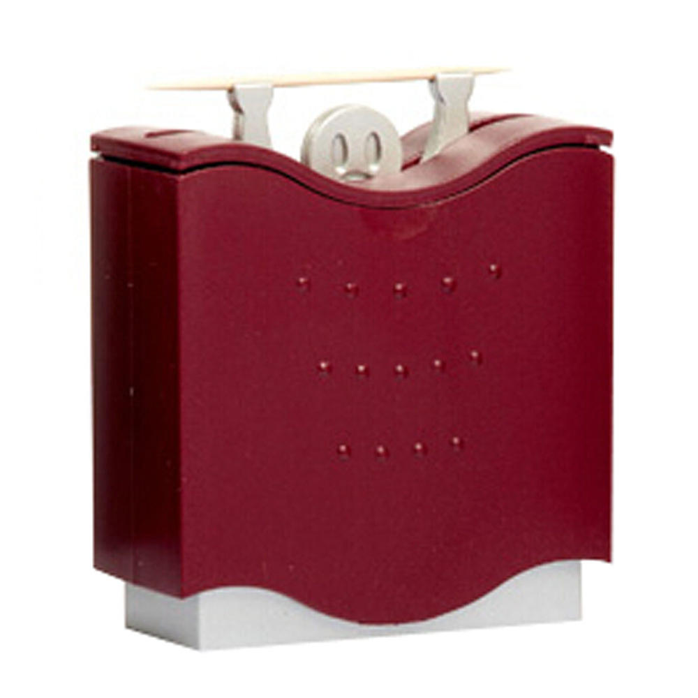 Panda Superstore Creative Automatic Toothpick Holder High quality Toothpick Box Fashion Wine RED