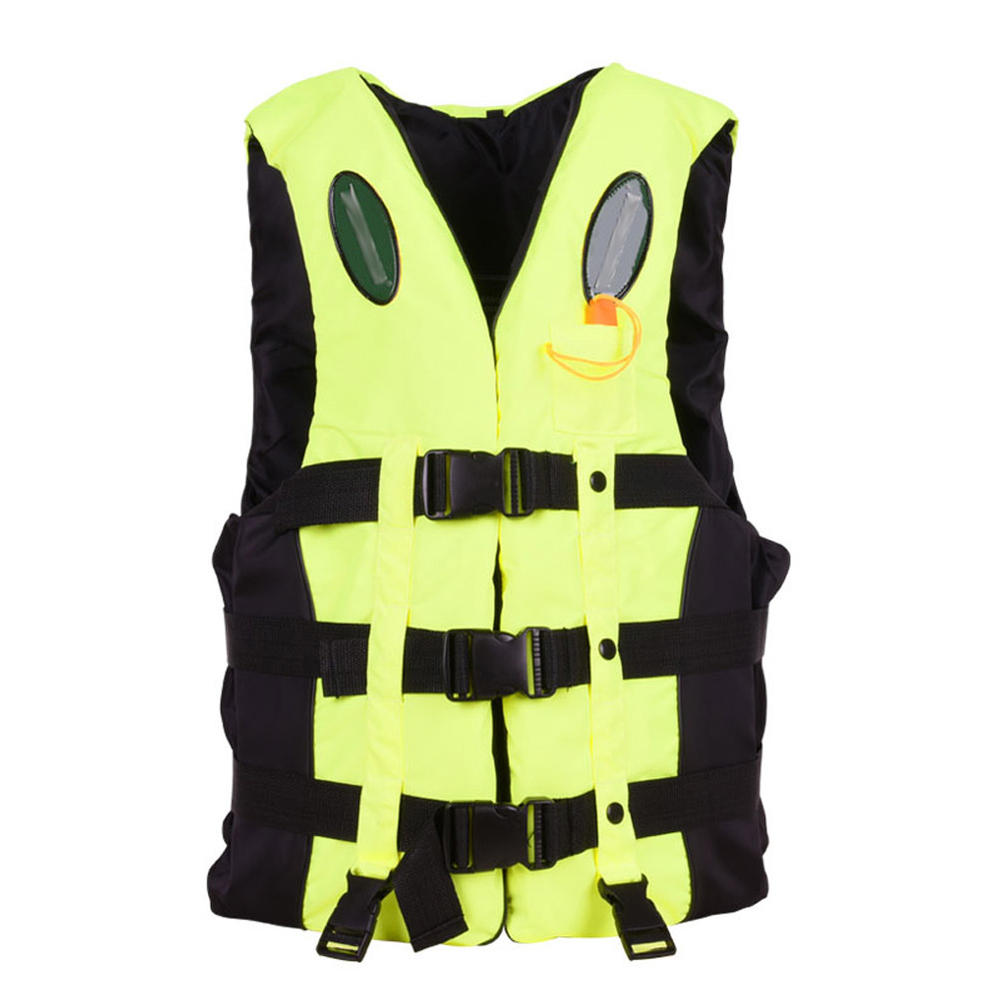 Blancho Bedding Adult Drifting Life Jacket Swim Vest Floatation Jacket with Whistle, Green