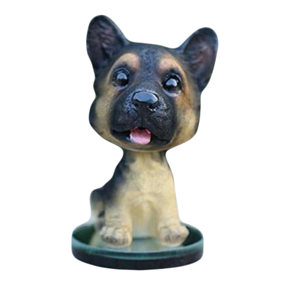Kylin Express Good Luck Resin Car Dog Shook Head Ornaments Cute Puppy Doll ( Wolfhound )