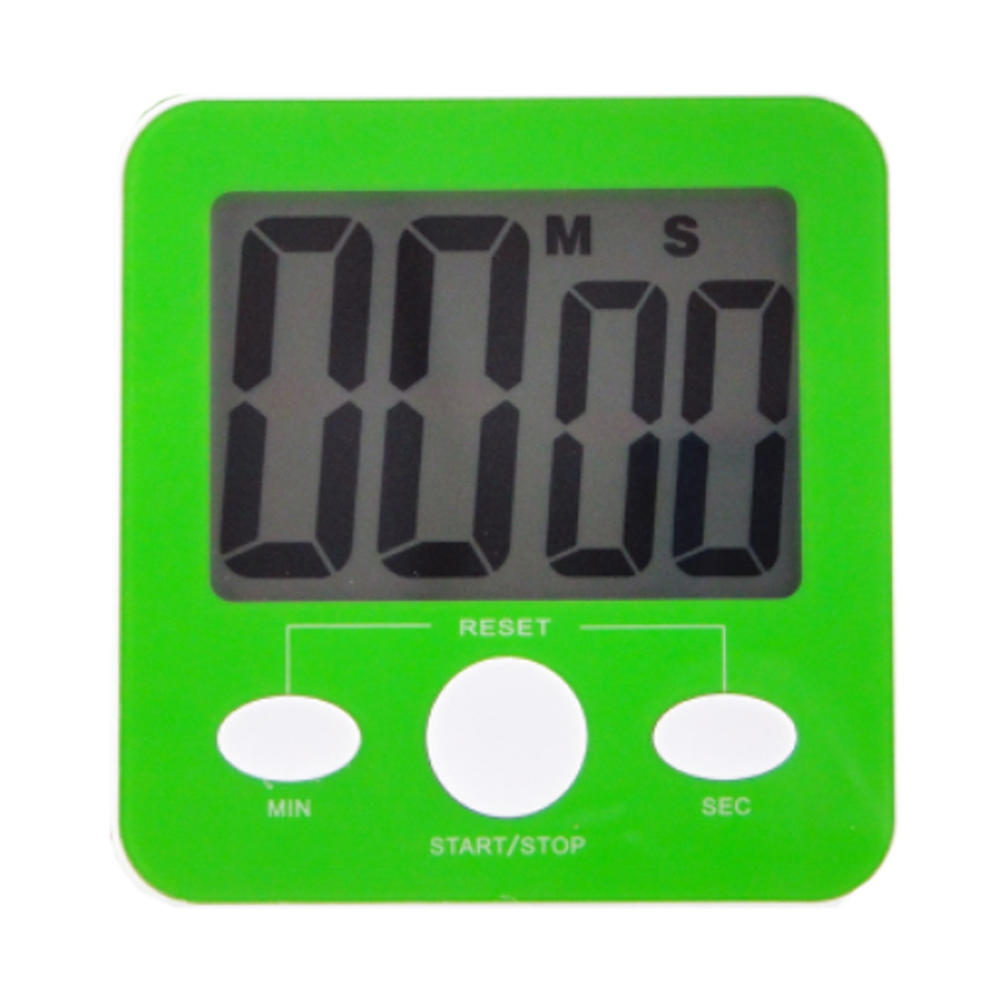 Kylin Express Quadrate Utility Functional Electronic Digital Timer Kitchen Timer, Green