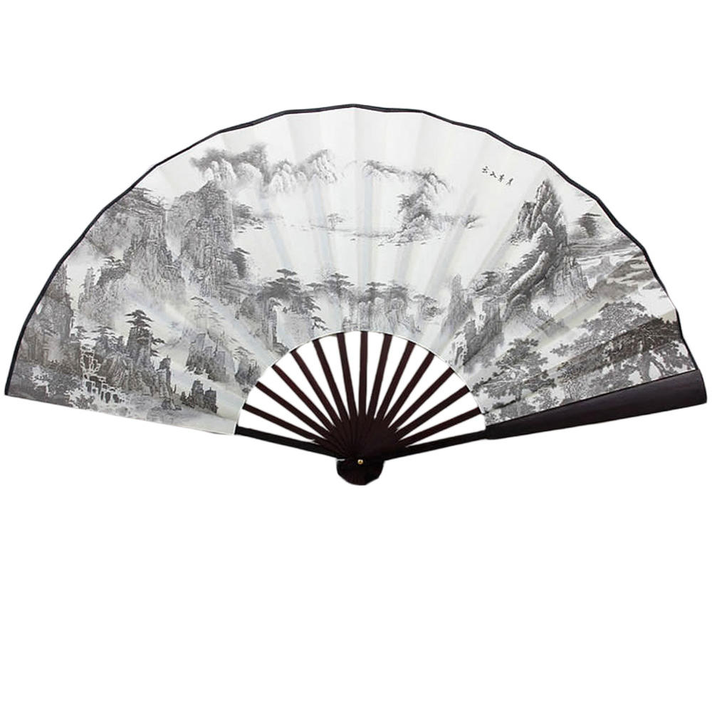 Kylin Express Chinese Traditional Sick Fan With The Great Forest Pattern