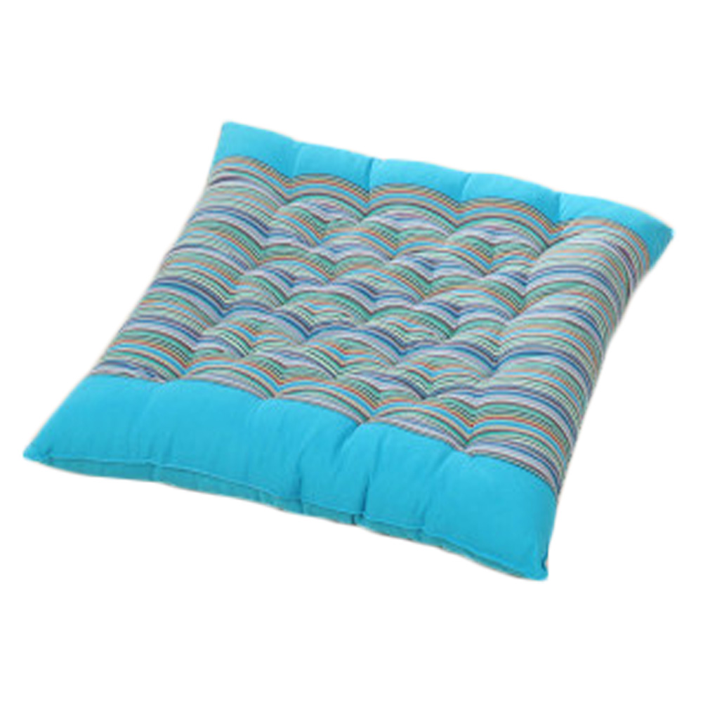 blue striped chair cushions