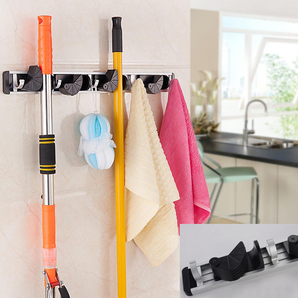 Kylin Express It Mop and Broom Holder, Garage Storage, The New Multifunction Mop Hooks  G