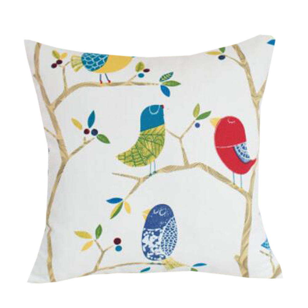 Blancho Bedding [Bird Singing] Zippered Decorative Throw Pillow Cushion 45*45CM