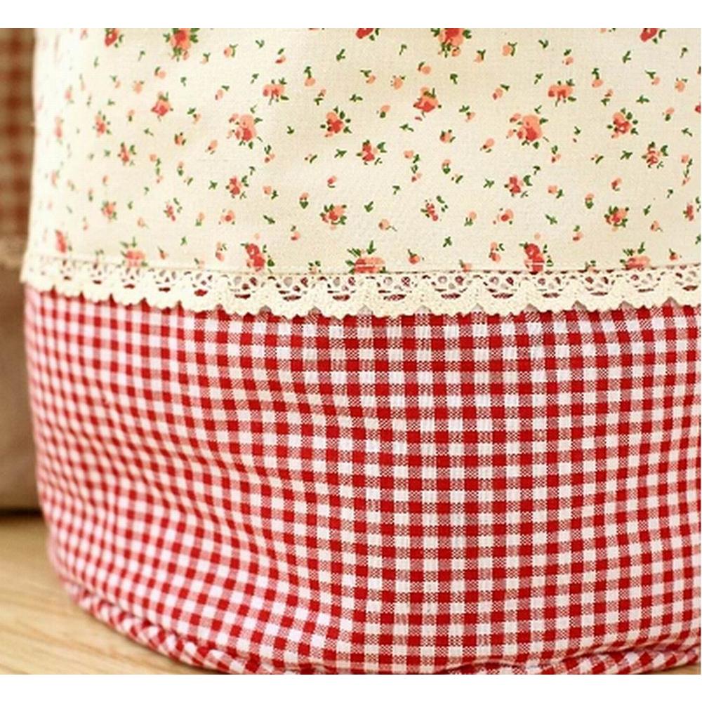 Blancho Bedding Waterproof Household Laundry Basket Linen Patchwork Laundry Bag, Floral Pattern