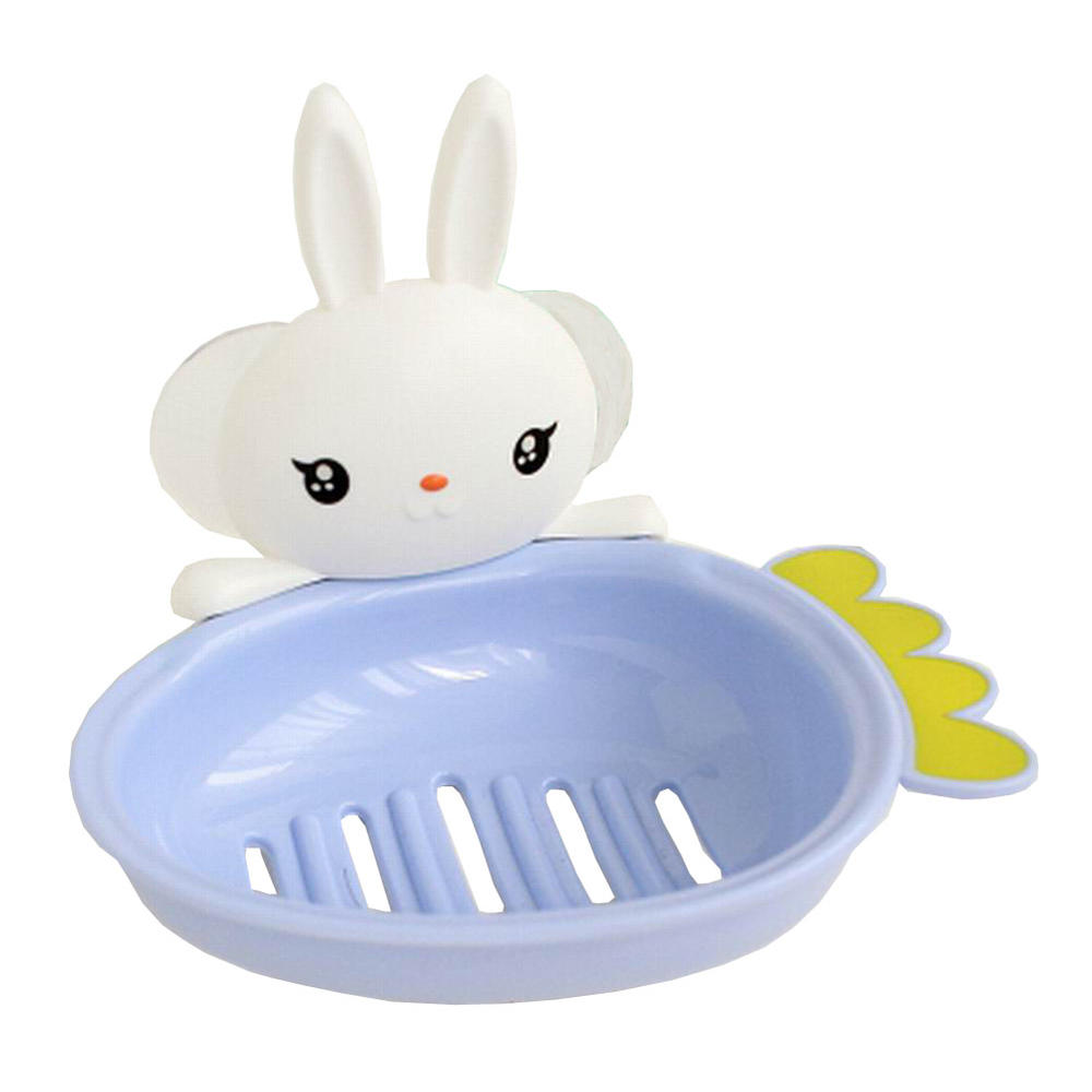 Blancho Bedding Cute Rabbit Sucker Soap Box Plastic Bathroom Soap Dish Plastic Soap Holder