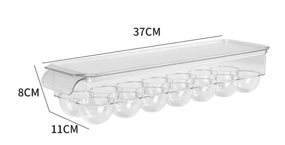 Blancho Bedding 14 Pockets Kitchen Storage Plastic Egg Storage