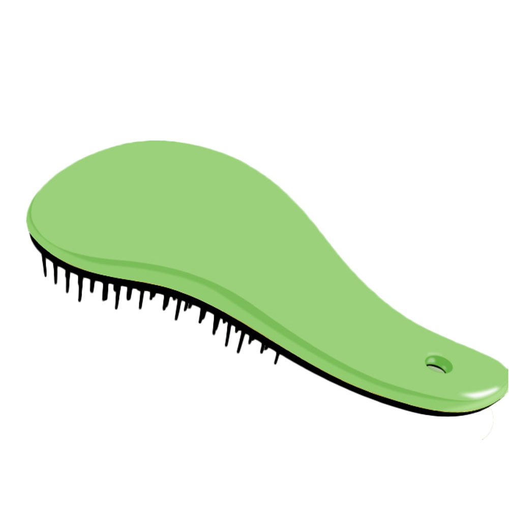 Kylin Express Glide Thru Detangler Adults/Kids  Hair Comb or Brush No More Tangle Green