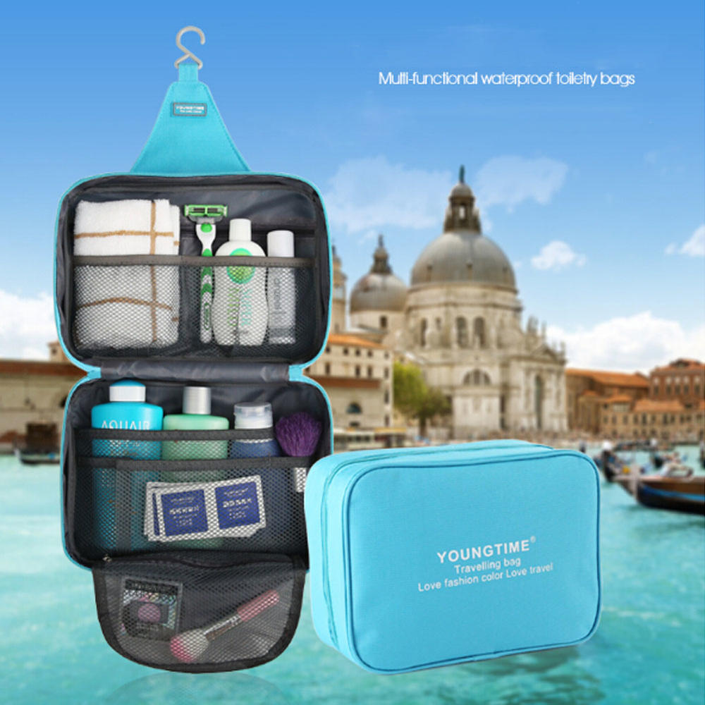 Kylin Express Unisex Waterproof Cosmetic Makeup Bag Travel Kit Organizer Luggage,purple A