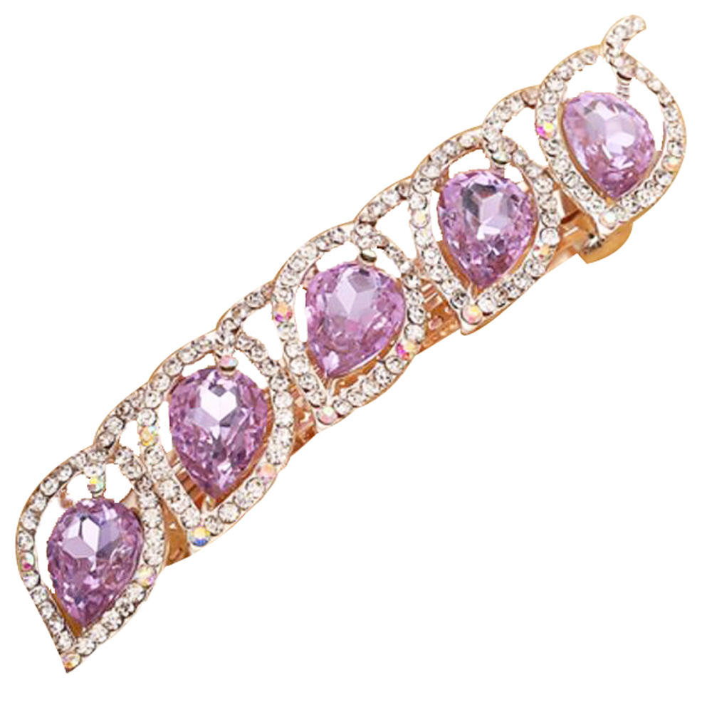 George Jimmy The New Popular Fashion Hair Accessories Bling Crystal Hair Decoration-Purple