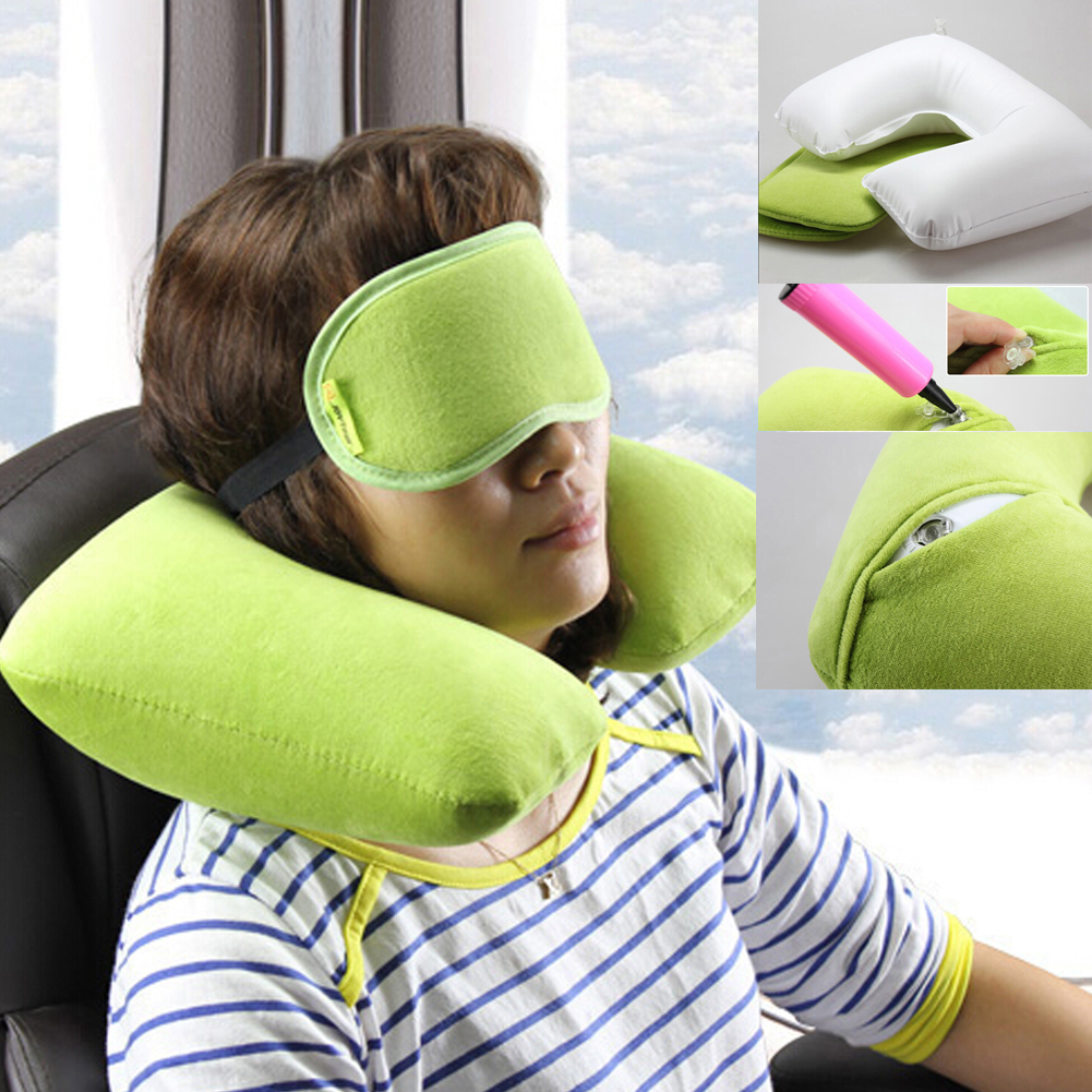 Kylin Express Comfortable Neck Pillow Travel Pillow With Sleep Mask And  Earplugs