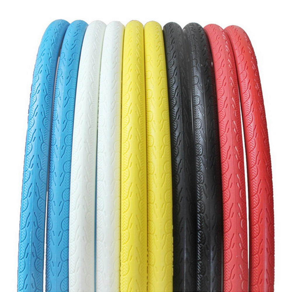 Blancho Fashion Color Fixed Gear Tire Singlespeed Road Bike Tire(1 PCS, Skyblue,700*23C)