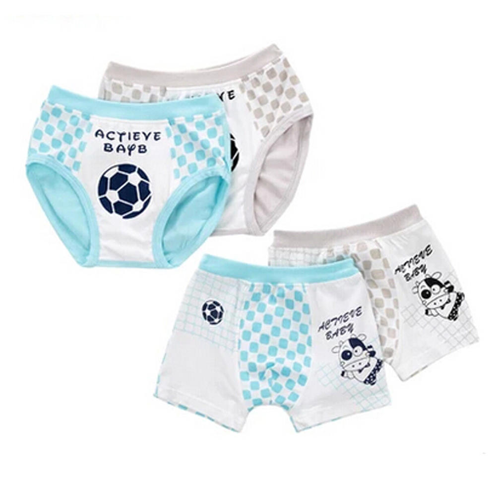 Blancho 4 PCS Summer Thin Baby Pants  Boy Boxer Briefs Children Underwear,Football