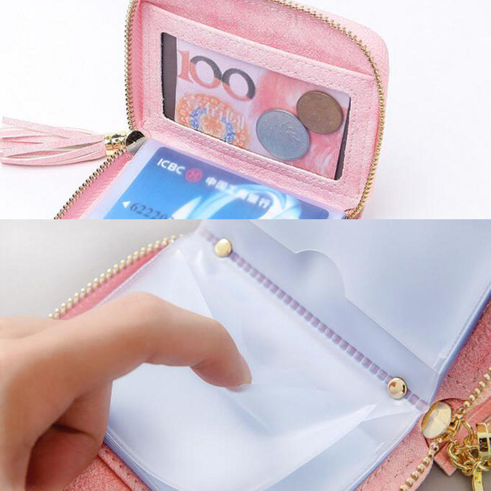 Kylin Express Stylish Credit Card Case Zipper Wallet Organizer Bag Holder 20 Card Slots, A