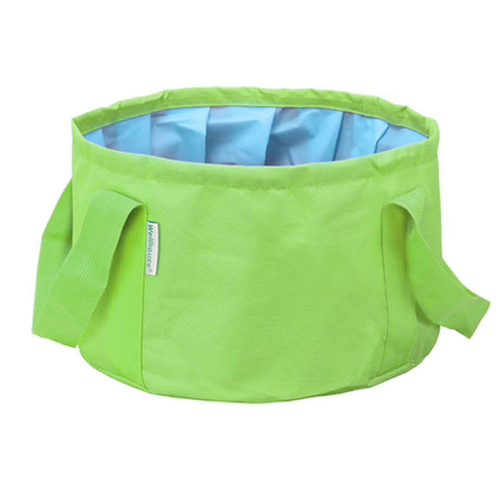 Kylin Express Portable Folding Wash Basin Footbath Washbasin Water Bag Sink for Camping, Green