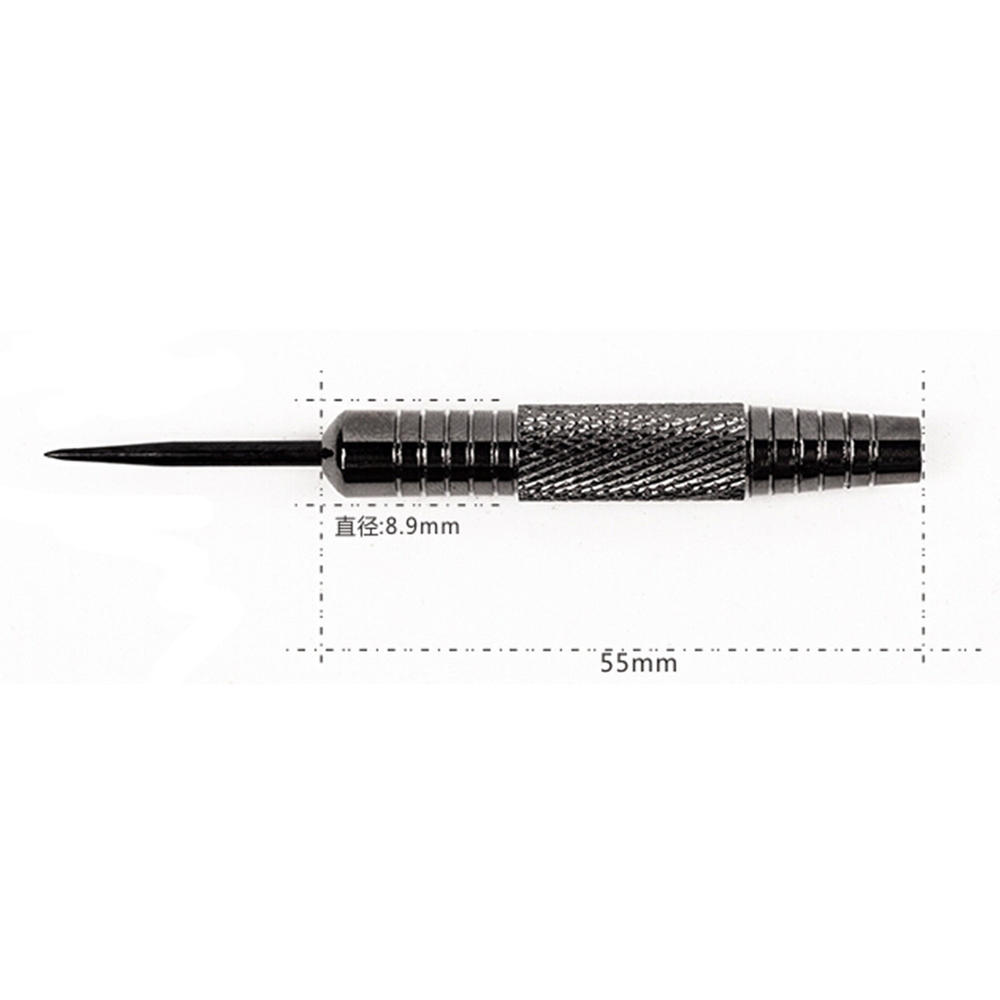 Blancho Set Of 3 Professional Steel Tip Darts Needle Set Anti-throw Dart Needle Yellow