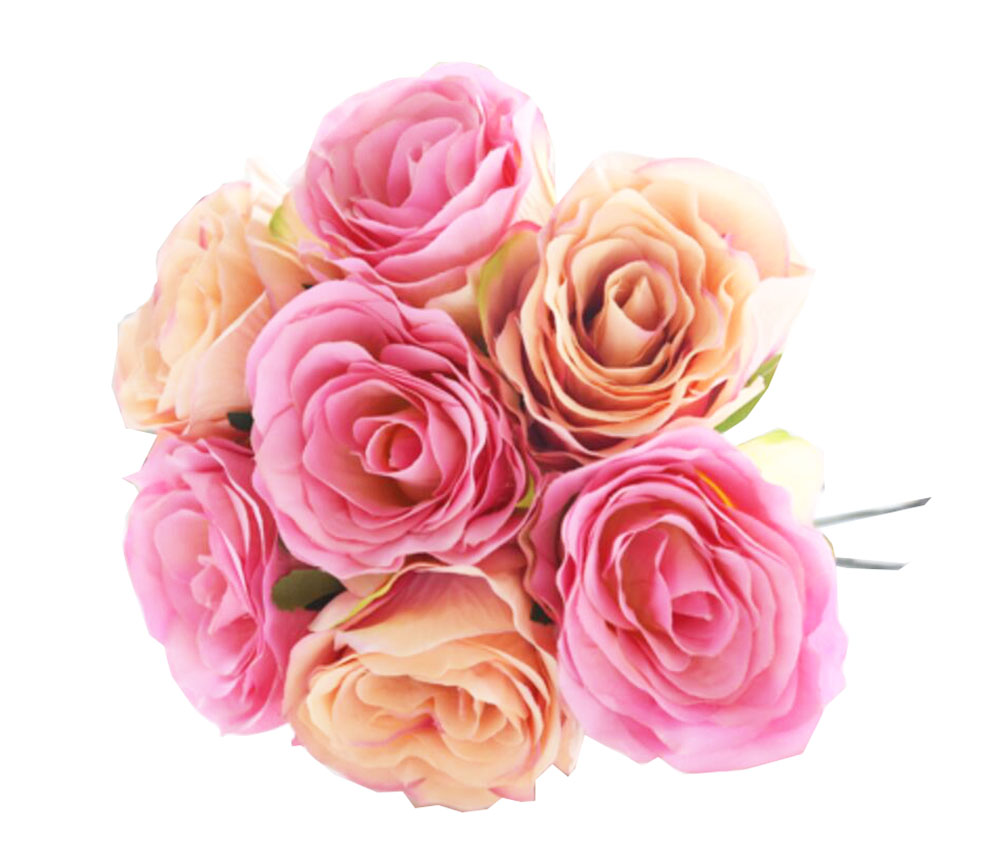 George Jimmy Home Decoration Artificial Plants Wedding Bouquet Artificial Flowers -Rose C