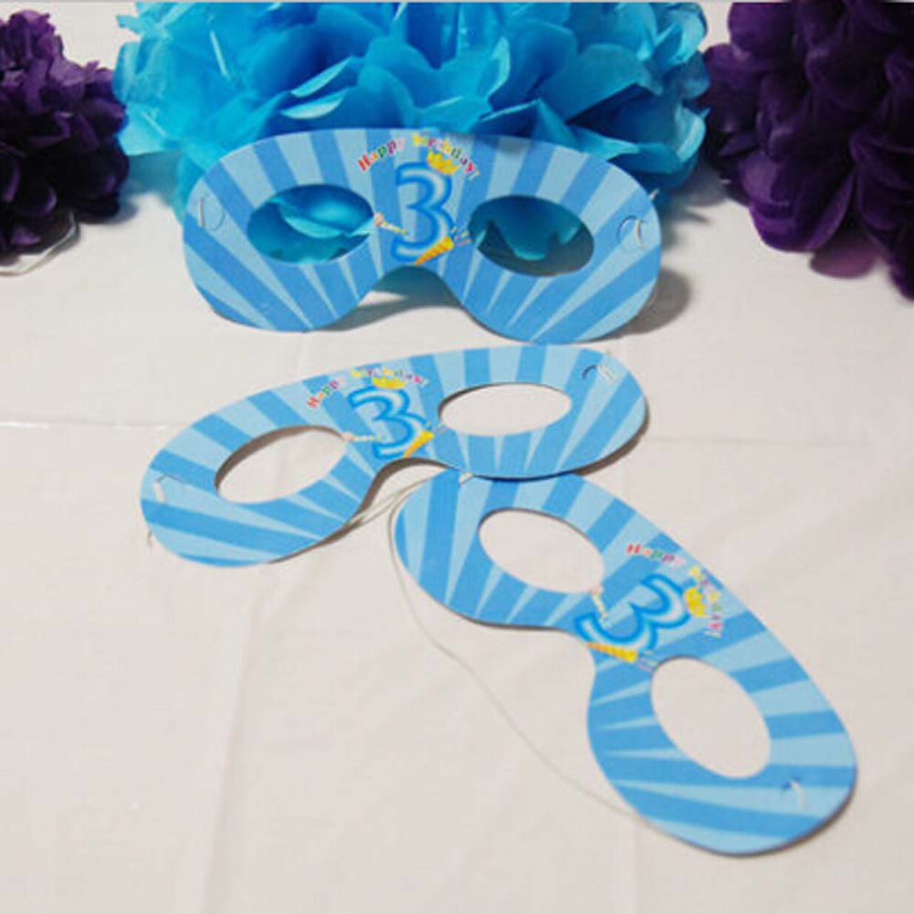 Panda Superstore 2 Packs Party Eye Mask Party Supply Birthday Party Decor 3 Years Old Boy