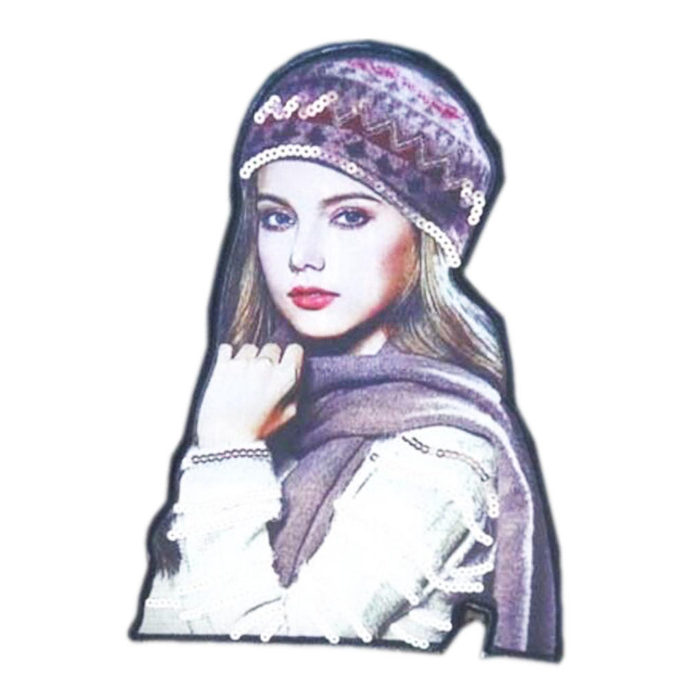 George Jimmy Fashion 3D Beautiful Girl Custom Patches Sew On Applique-04
