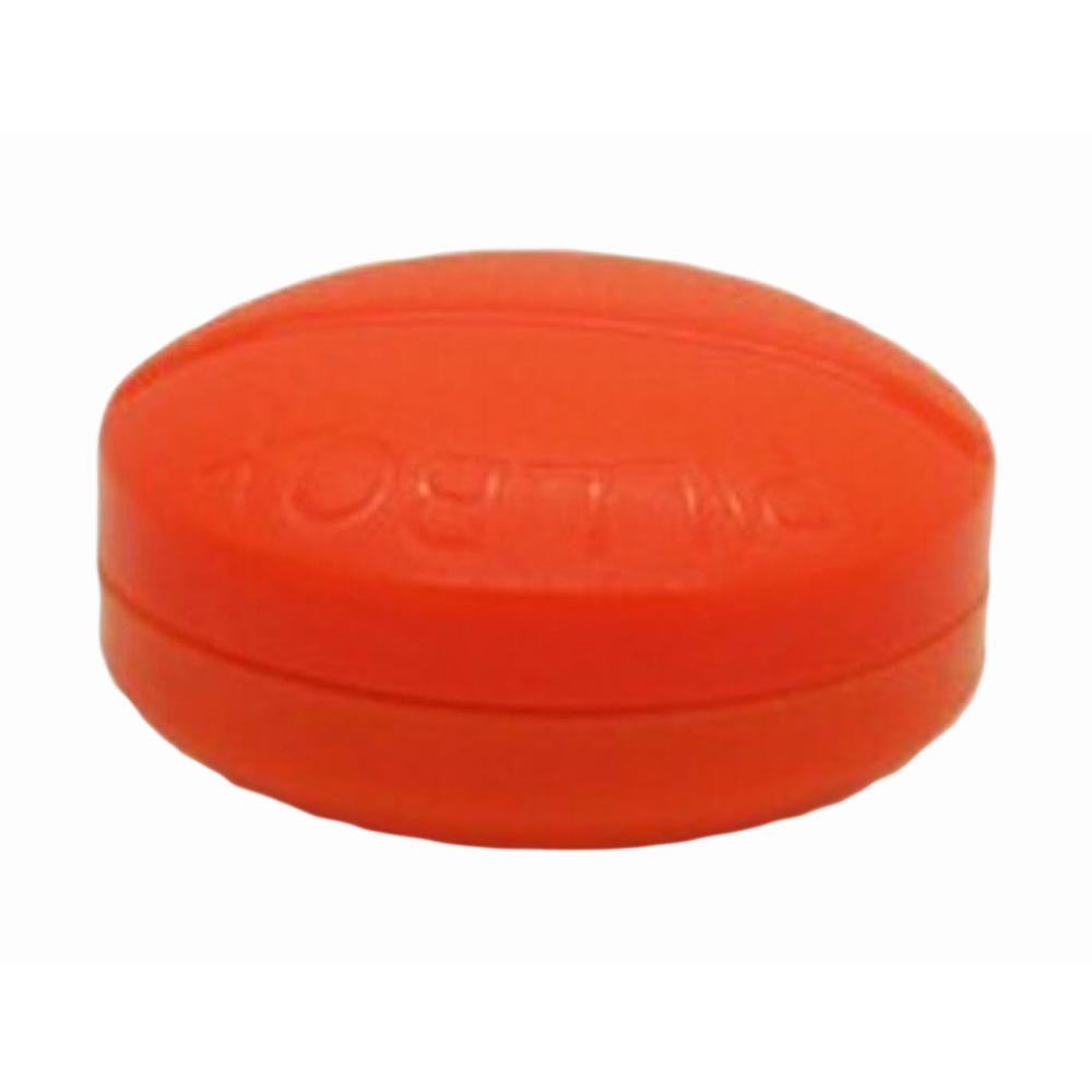 George Jimmy Creative Pill Shaped Portable Pill Case Cute 4 Grids Pillbox-Orange  Red