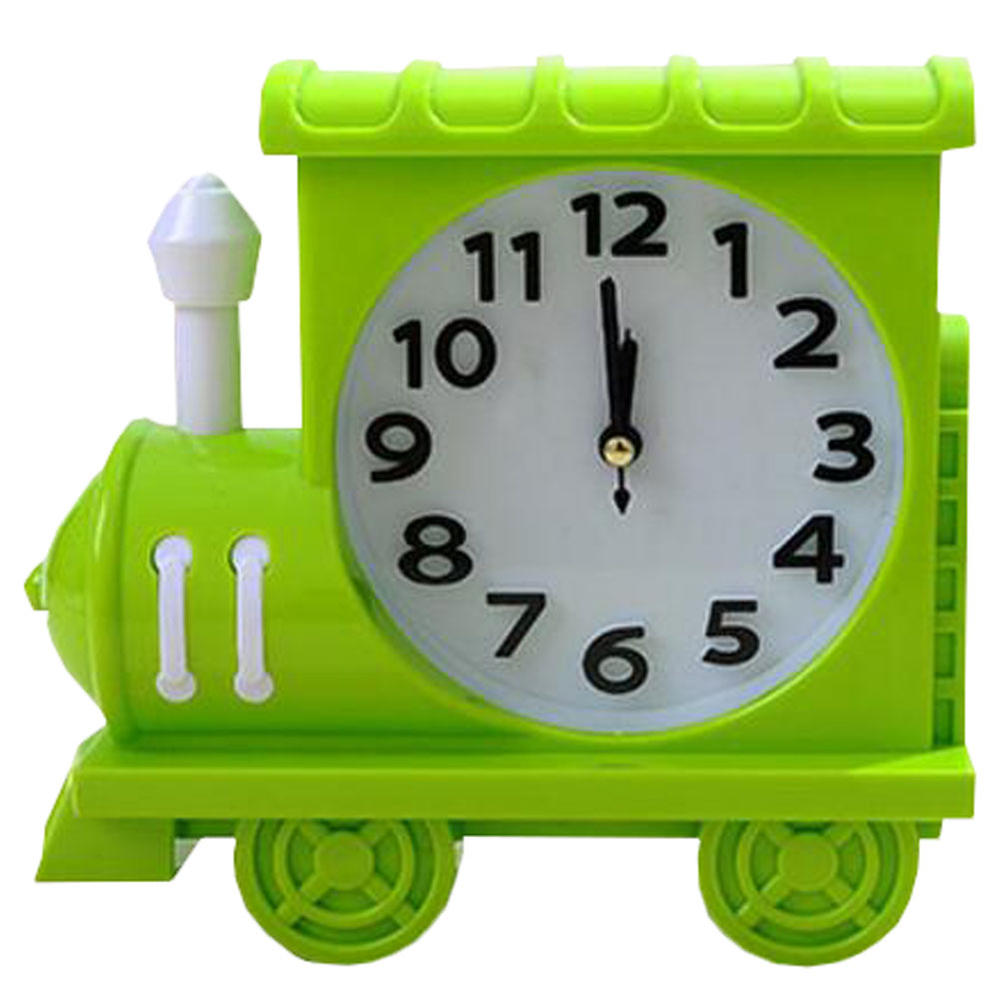 Kylin Express Retro Creative Train Noiseless Alarm Clock Kids' Birthday Gift Green