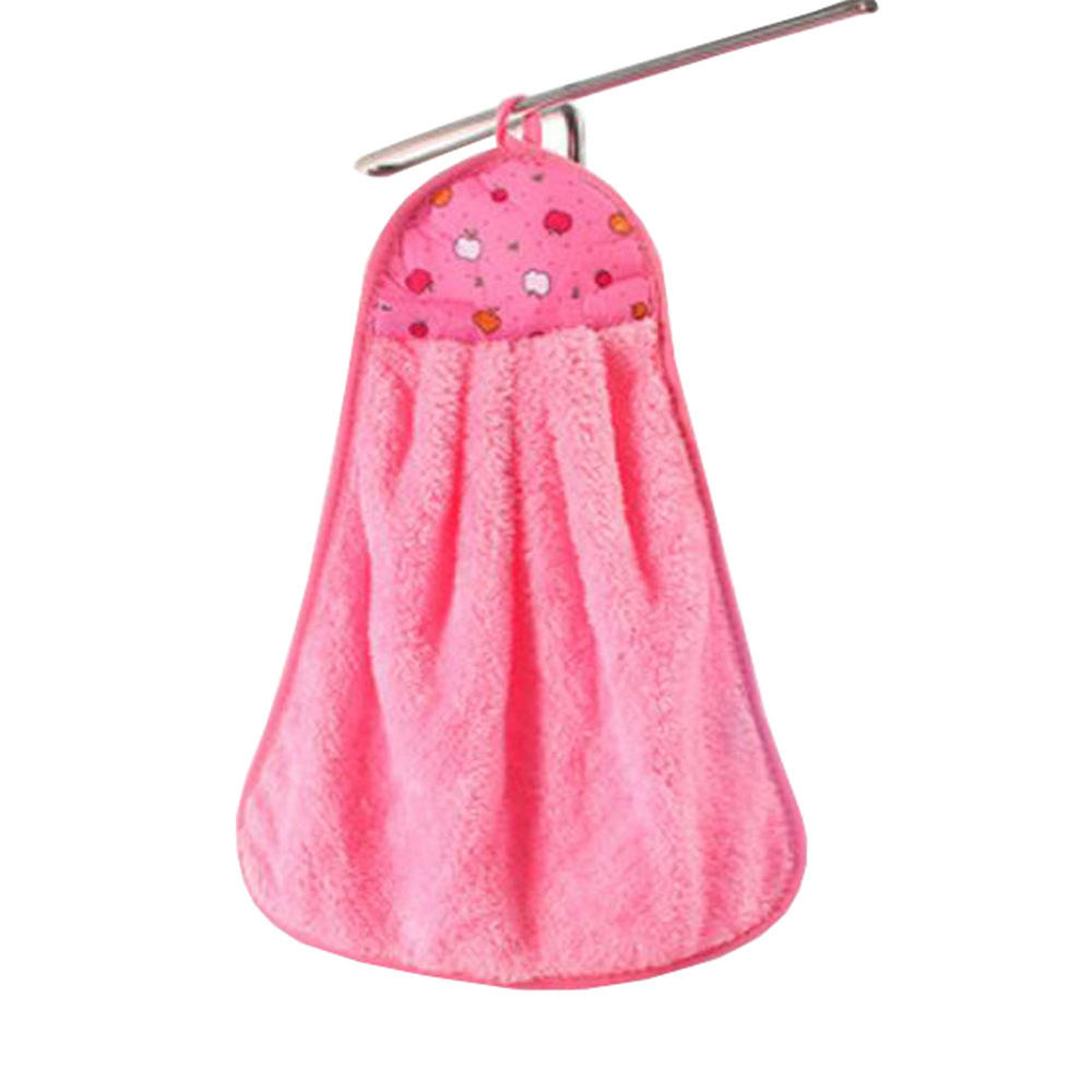 George Jimmy Plush Kids Hanging Hand Towels, Fingertip Towels,Multipurpose,Pink