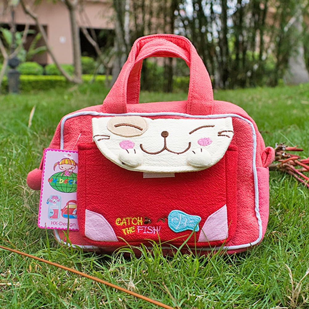 Blancho Bedding [Catch the Fish-2] Embroidered Applique Kids Fanny Waist Pack / Travel Lumbar Pack (6.7*4.3*2.6)
