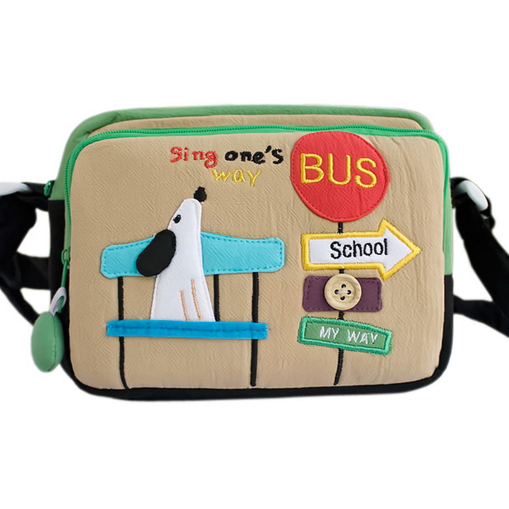 Blancho Bedding [Sing My Way] Embroidered Applique Swingpack Bag Purse / Wallet Bag / Shoulder Bag (7.1*5.3*3.7)