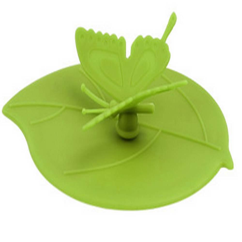 Panda Superstore Good Resistance to High Temperature Silicone Cup Lid(Green ,Free)