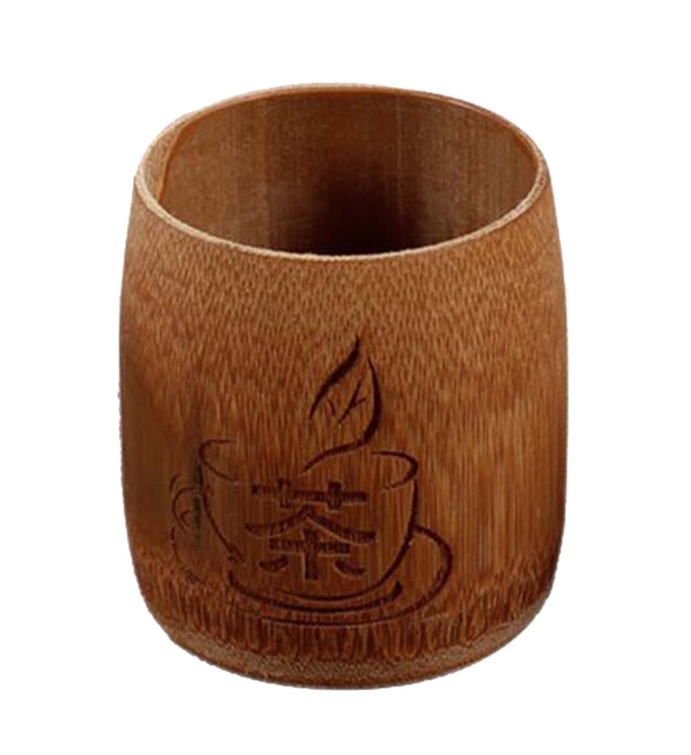 Panda Superstore Creative Bamboo Tea Drinkware-Cups Beer Mug, Brown