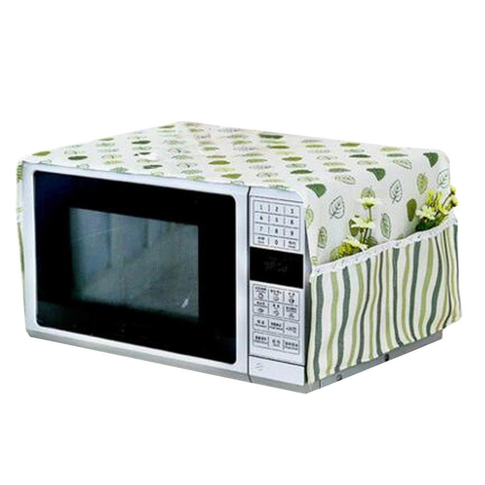 Blancho Bedding [G] Microwave Oven Dustproof Cover Dust Cover Cloth with Pockets