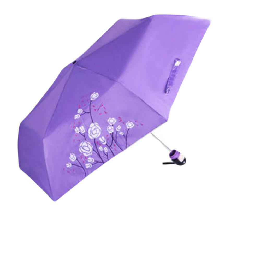 George Jimmy Children Folding Ultralight Sun Shade Umbrellas Creative Umbrella-Purple