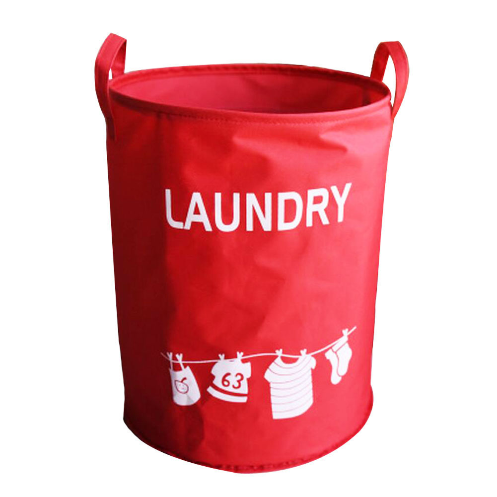 Clothes Hamper George Jimmy Pvc Support Home Laundry Basket Bags Clothes Hamper Storage Toy Organizer Red