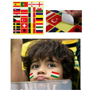 George Jimmy 10 Pcs World Cup European Cup Face Stickers Football Game Cheerleading Apparel