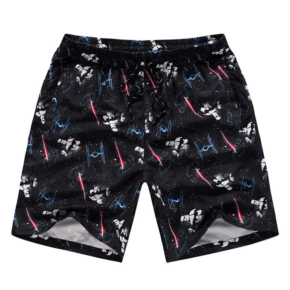 Panda Superstore Men's Beach Pants Shorts Summer Leisure Pants Printing