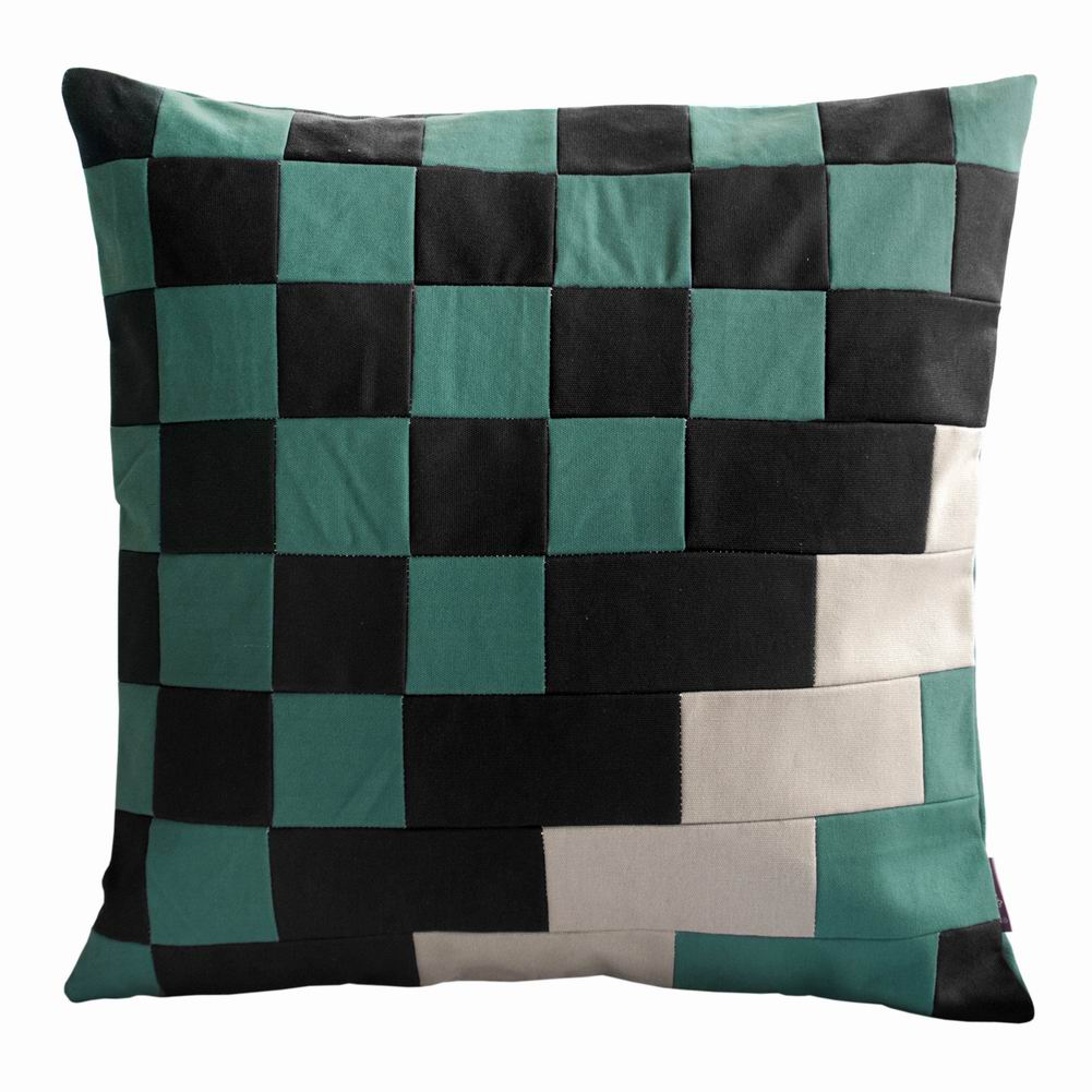 Blancho Bedding [Sweet Life] Handmade Unique Grid Decorative Pillowcase 48CM