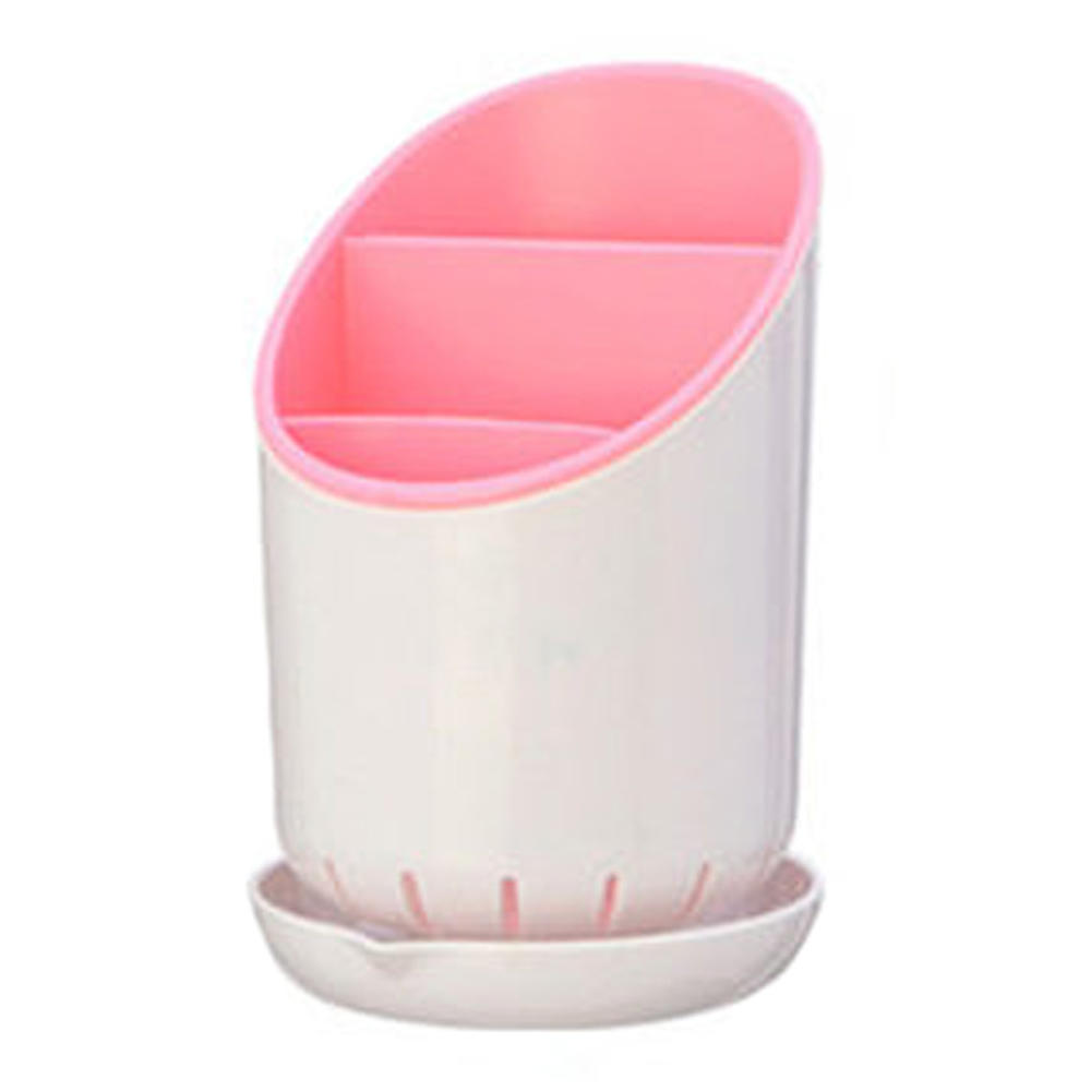 Kylin Express Detachable Utensils Holder Chopsticks Flateware Drying Rack Dryer, Pink