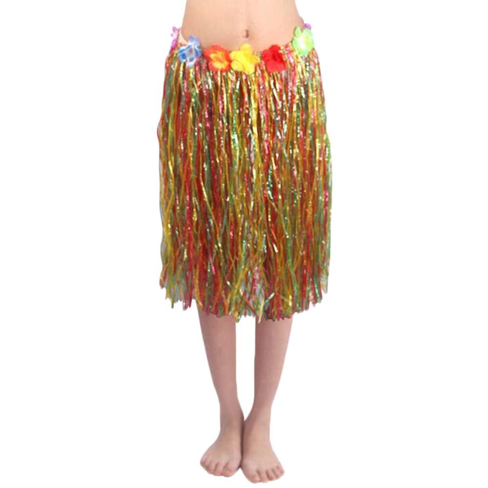 East Majik Flowers Adult Hula Grass Skirt for Costume Party