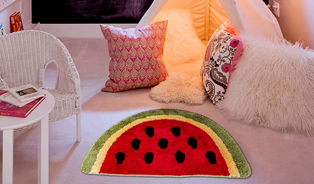 Panda Superstore Creative Watermelon Mats Doormat Floor Mats
