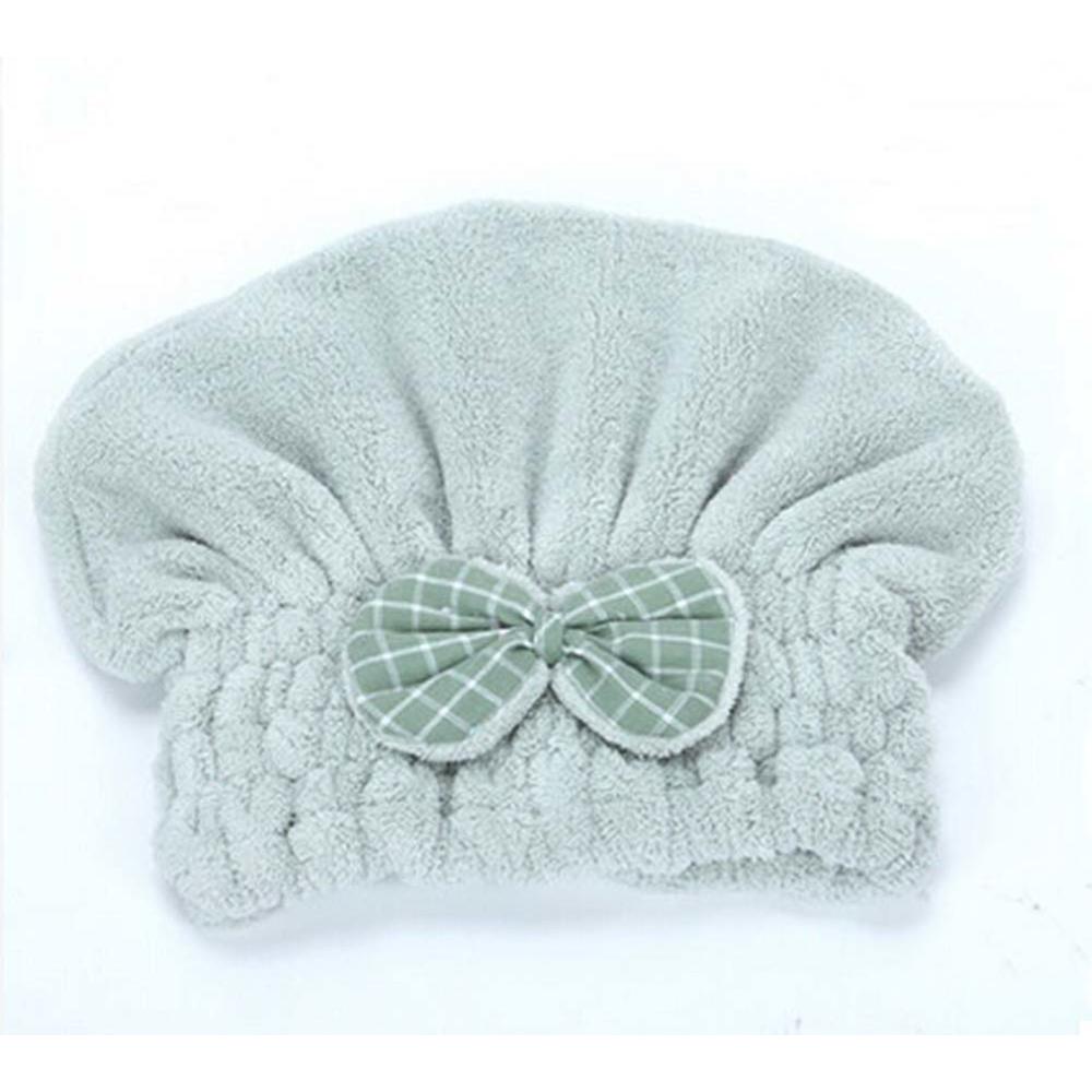 Panda Superstore Hair Drying Towels/Shower Caps Quick-drying Towels Wipe Hair Cap,Matcha Green