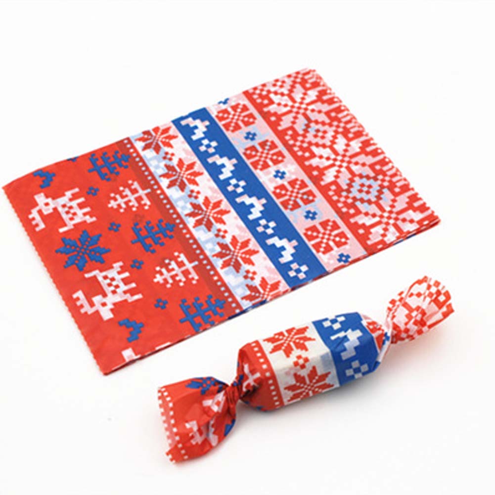 George Jimmy 100 Pcs Candy Making Wrappers Christmas Candy Nougat Wrapping Papers, 17