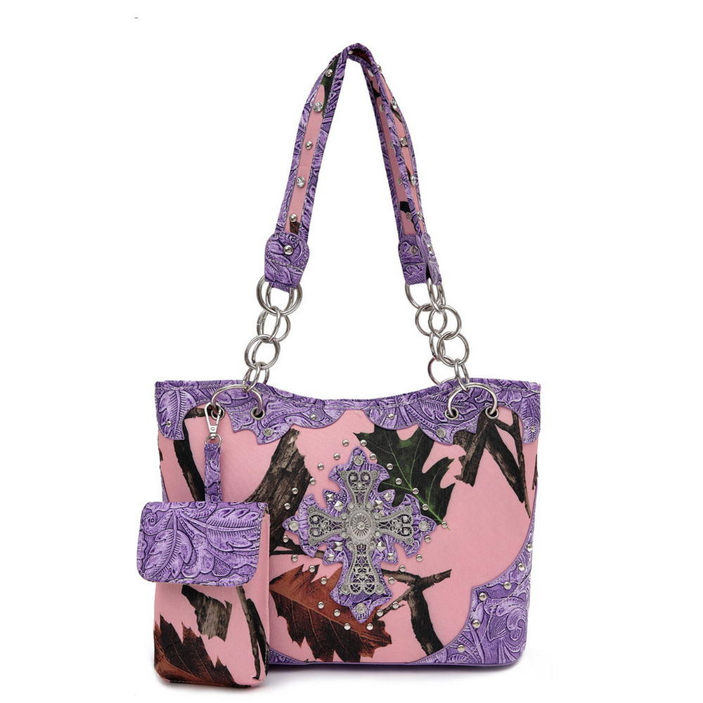 Blancho Bedding Womens [Leaves Elves HB-S#1] PU Leather Handbag Fashion Elegant Tote Bag Purple