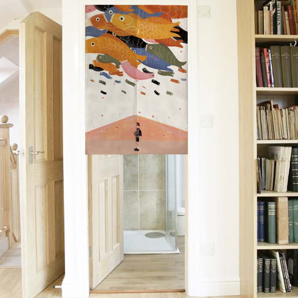 George Jimmy Sushi Bar Restaurant Decor Door Hallway Curtain