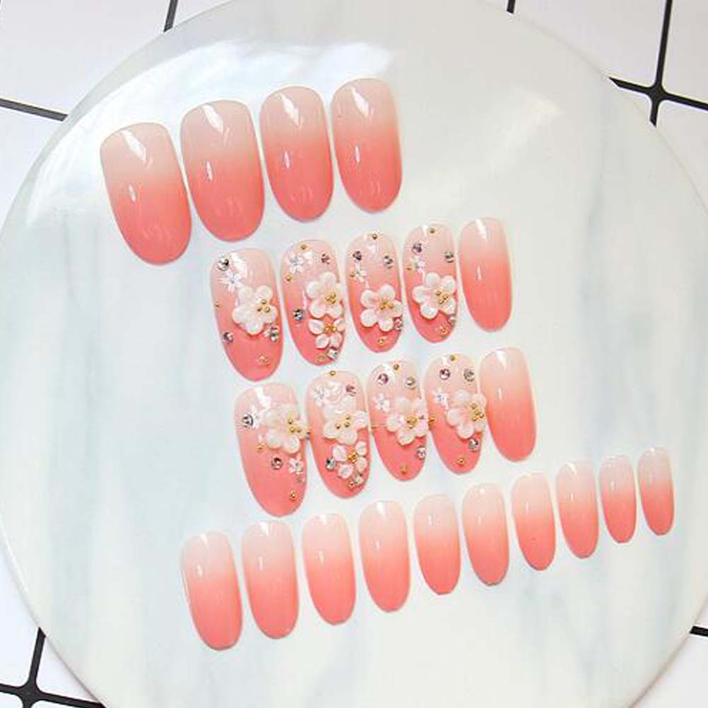 Panda Superstore 2 Box Sakura Pattern Artificial False Nails Tips