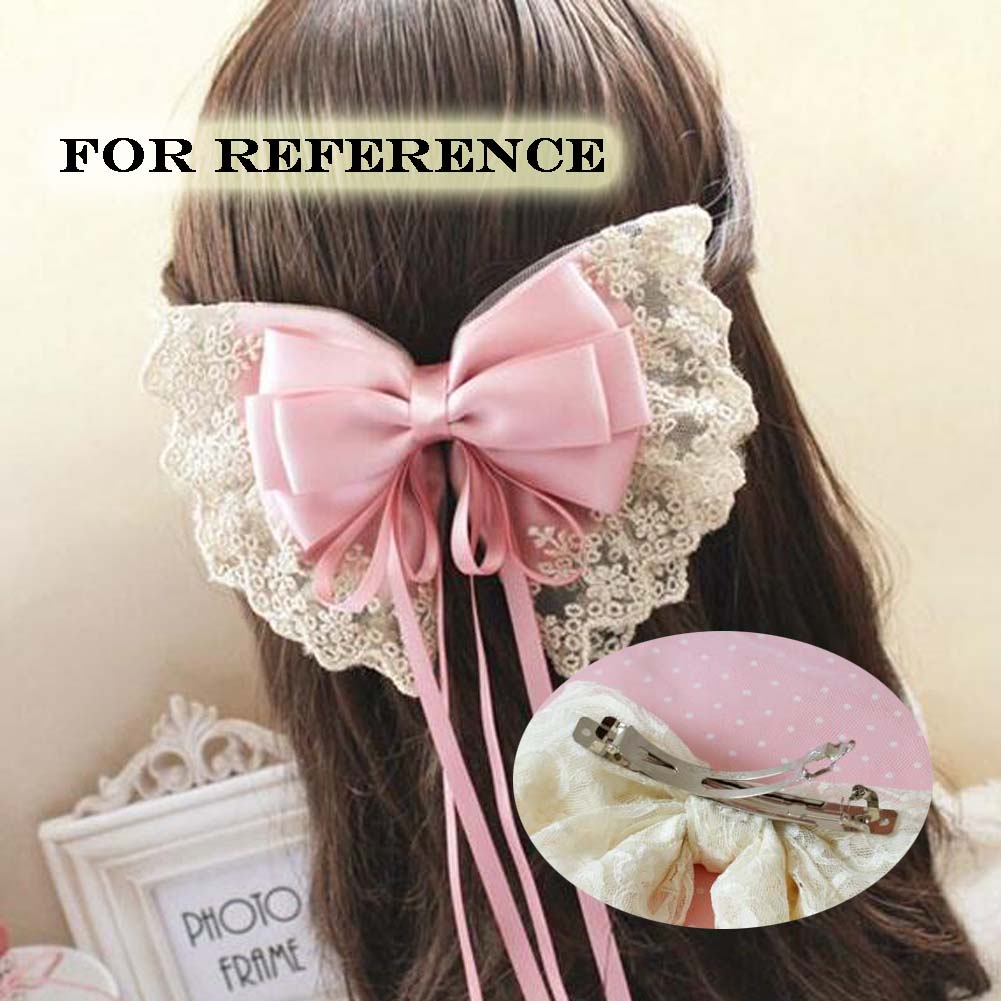 Panda Superstore French Barrette Type Bowknot Hair Clip Handmade