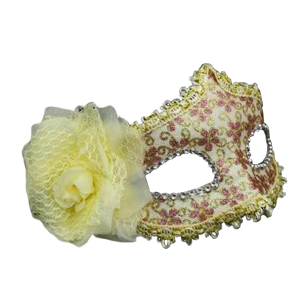 Blancho Bedding Beautiful Masquerade Mask Party Mask Venetian Eye Mask with Flower